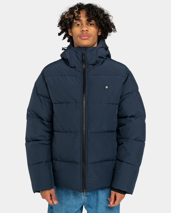 Navy puffer coat mens hotsell