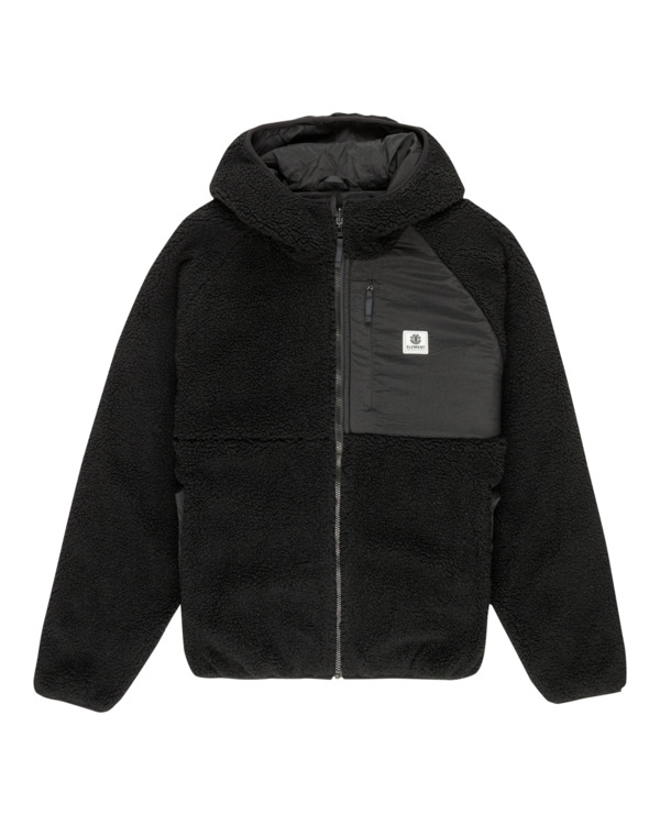 ADRO Felpa Con Cappuccio Uomo In Pile - Nero, Vestibilità Dritta, 100% Cotone