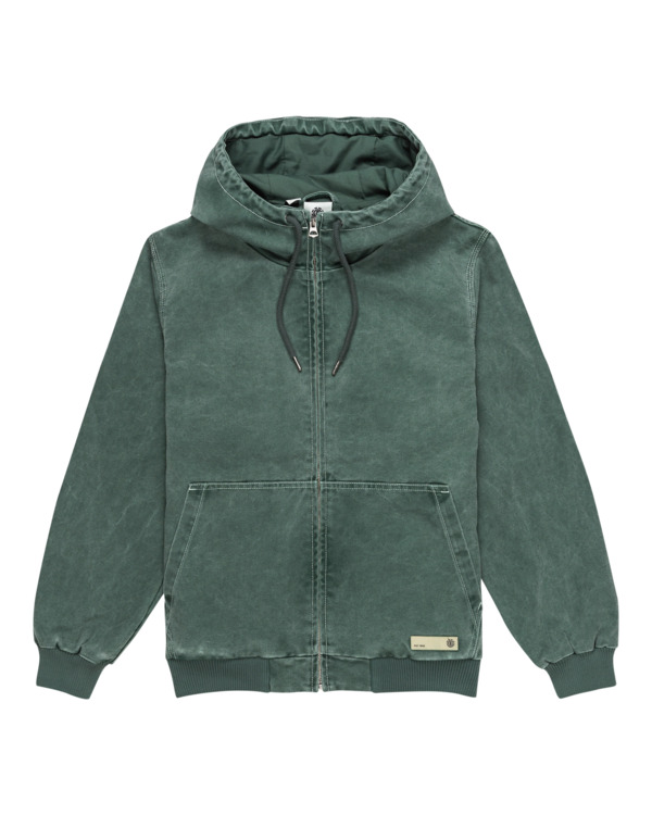 0 Dulcey - Hooded Canvas Jacket for Men Green ELYJK00199 Element