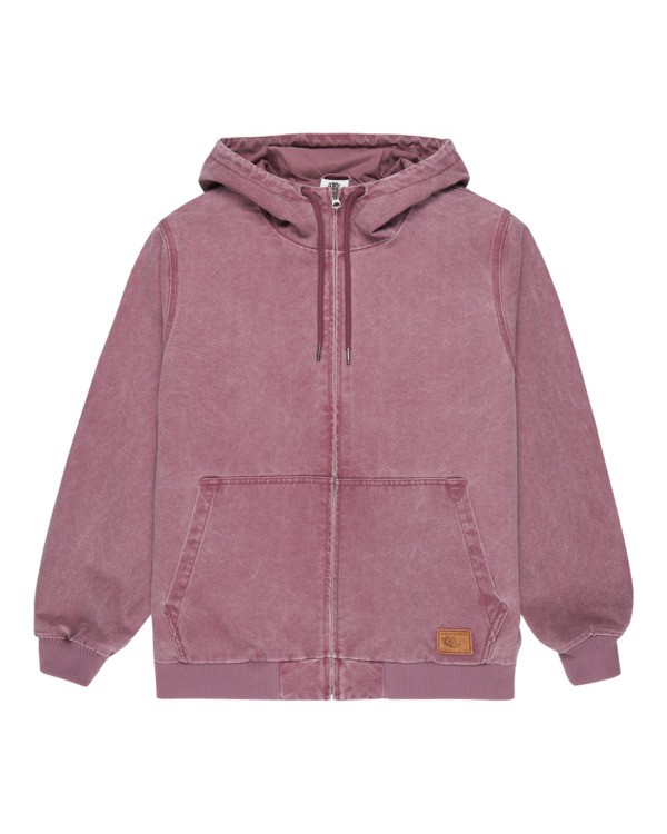 0 Dulcey - Hooded Canvas Jacket for Men Purple ELYJK00199 Element