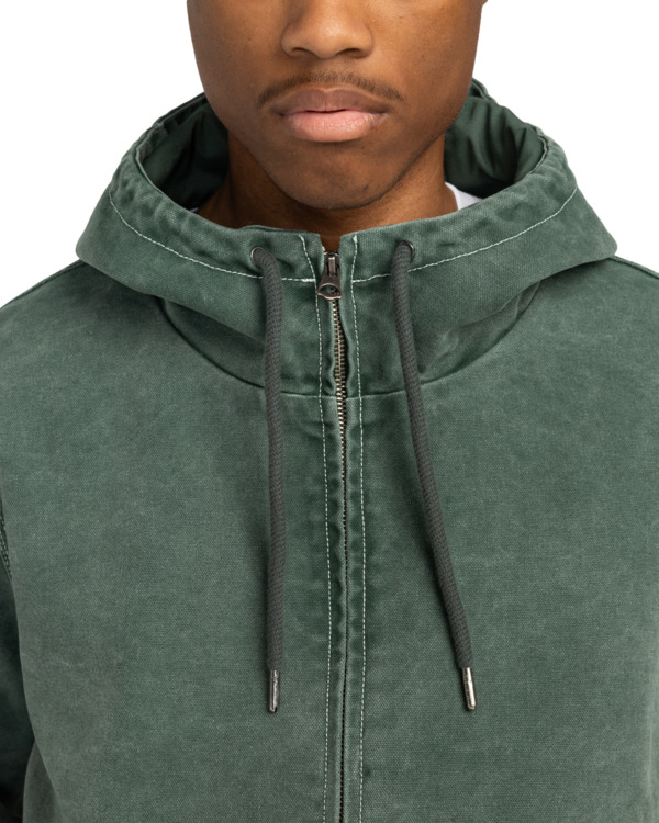 4 Dulcey - Hooded Canvas Jacket for Men Green ELYJK00199 Element