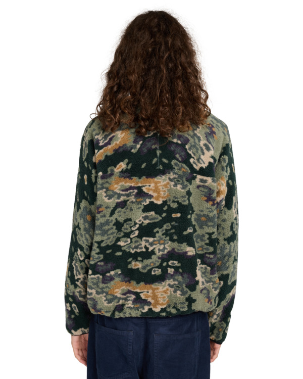 6 Classic Sherpa - Fleece Jacket for Men Green ELYJK00223 Element