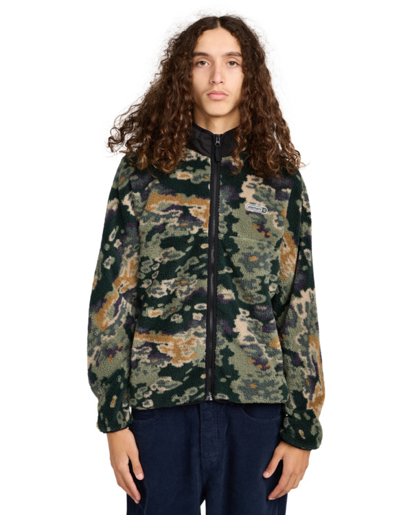 2 Classic Sherpa - Fleece Jacket for Men Green ELYJK00223 Element