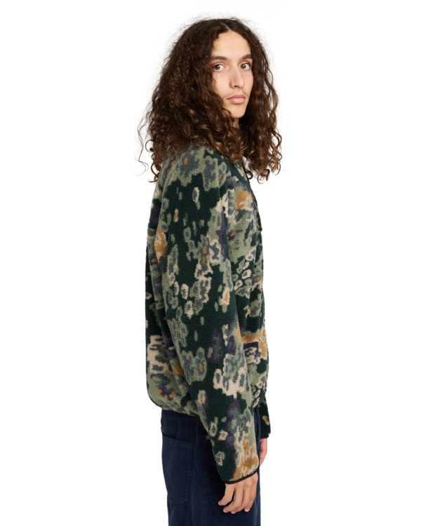 3 Classic Sherpa - Fleece Jacket for Men Green ELYJK00223 Element