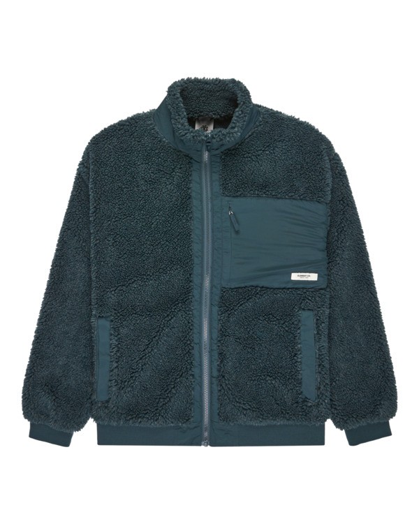 0 Oak Sherpa - Sherpa Jacket for Men Blue ELYJK00224 Element