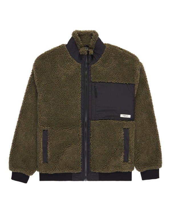 0 Oak Sherpa - Sherpa Jacket for Men Green ELYJK00224 Element