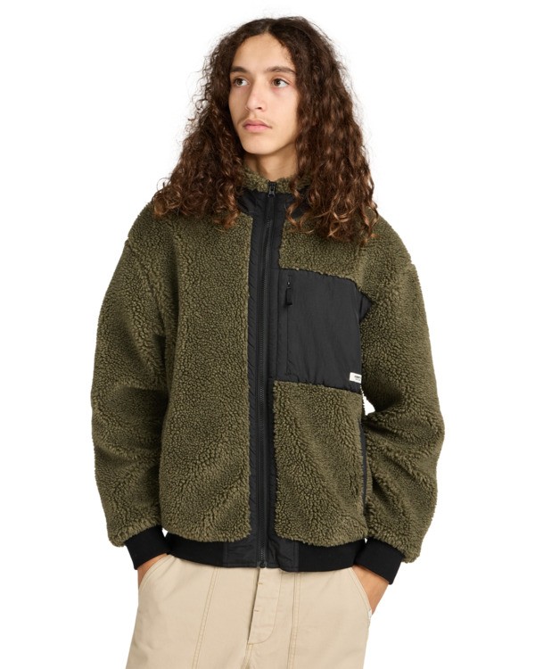 2 Oak Sherpa - Sherpa Jacket for Men Green ELYJK00224 Element