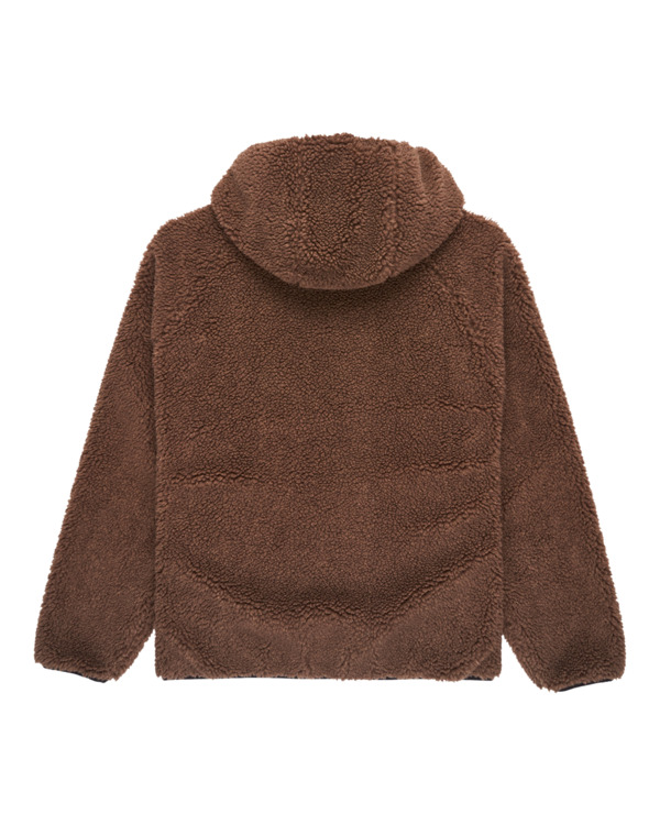 1 Wolfe Sherpa - Sweat à capuche réversible en sherpa pour Homme Marron ELYJK00225 Element