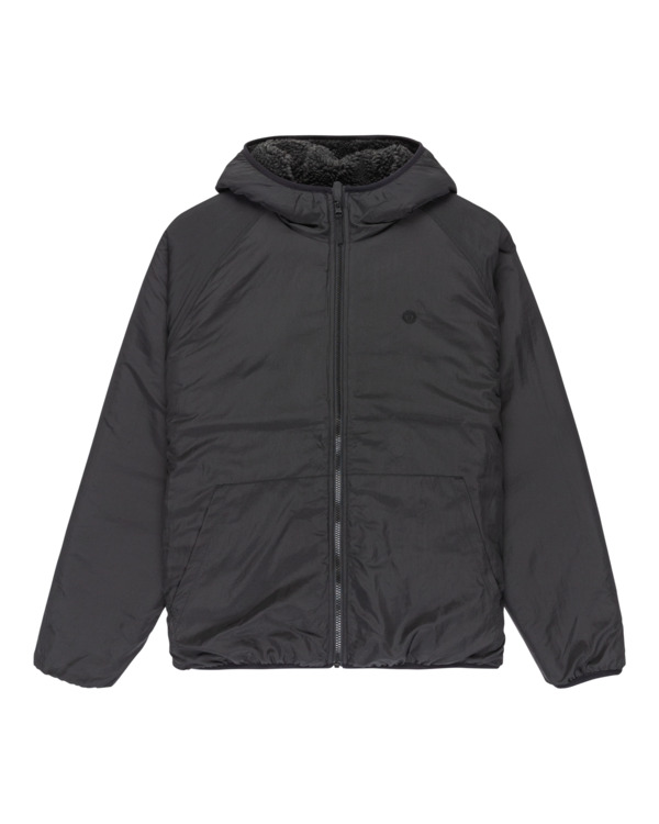0 Wolfe Sherpa - Reversible Sherpa Hoodie for Men Black ELYJK00225 Element