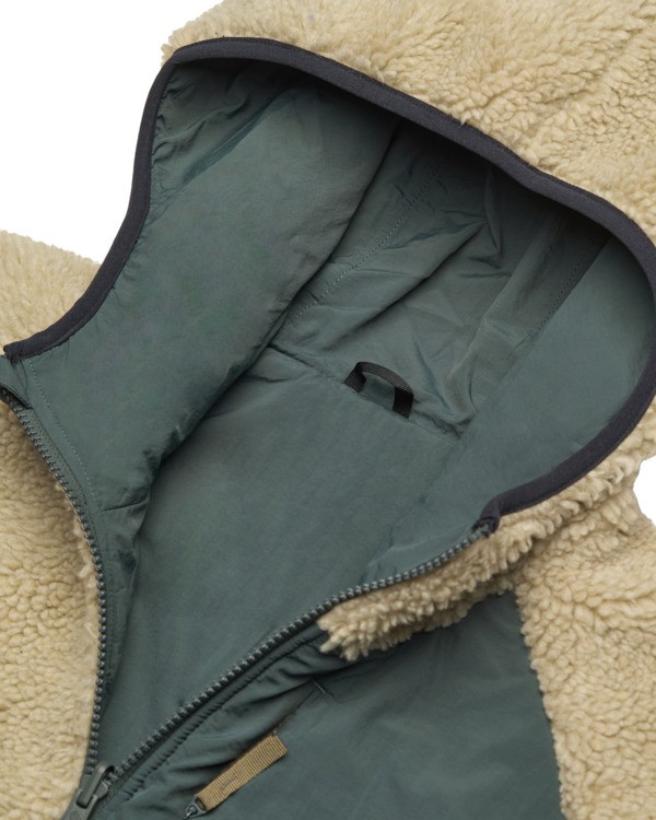 4 Wolfe Sherpa - Sweat à capuche réversible en sherpa pour Homme Beige ELYJK00225 Element