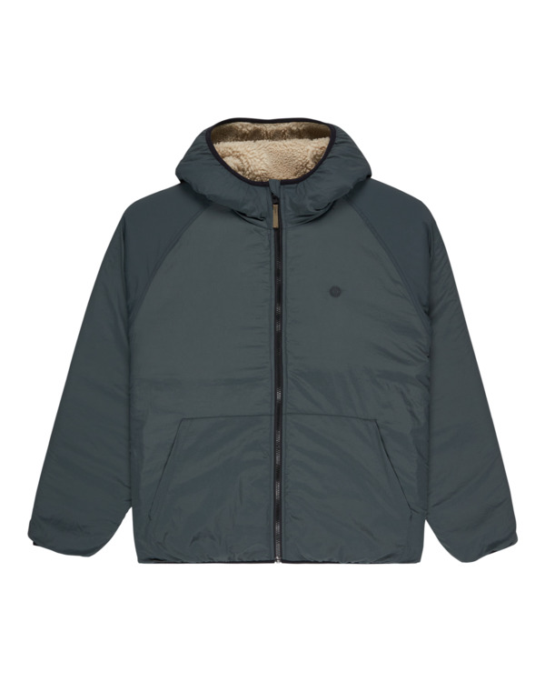 1 Wolfe Sherpa - Reversible Sherpa Hoodie for Men Beige ELYJK00225 Element