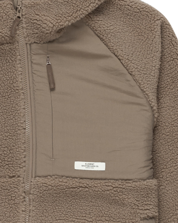 2 Wolfe Sherpa - Reversible Sherpa Hoodie for Men Beige ELYJK00225 Element