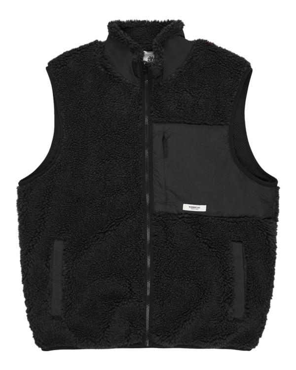 0 Lake Sherpa - Sherpa Vest for Men Black ELYJK00226 Element