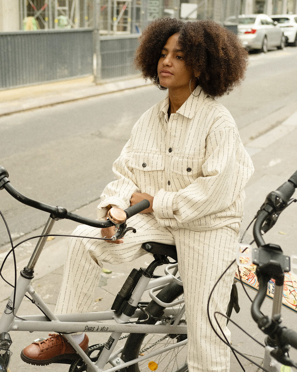 3 Poema - Trucker Jacket for Women White ELYJK00242 Element