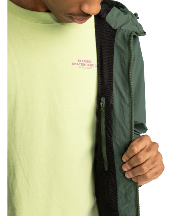 8 Alder 2.0 - Chaqueta Shell Impermeable para Hombre Verde ELYJK00244 Element