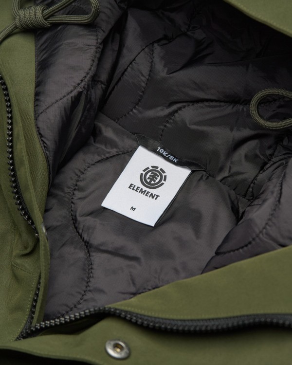 2 Fishtail - Parka d&eacute;perlante pour Homme Marron ELYJK00270 Element