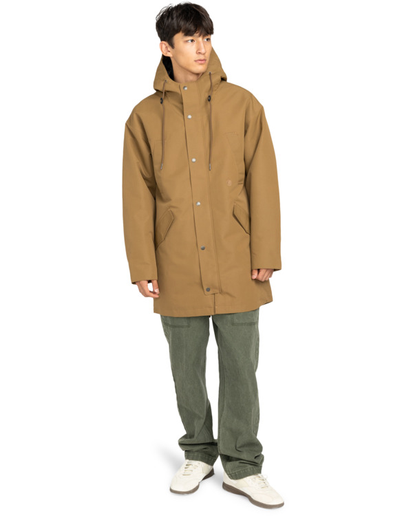 6 Fishtail - Fishtail-Parka für Männer Braun ELYJK00270 Element