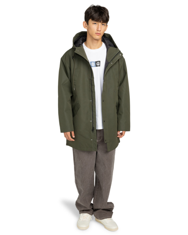 7 Fishtail - Fishtail-Parka für Männer Braun ELYJK00270 Element