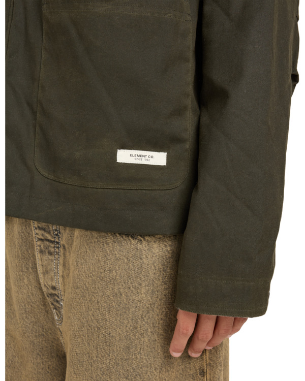 5 Orchard Waxed - Gewachste Jacke für Männer Grün ELYJK00281 Element
