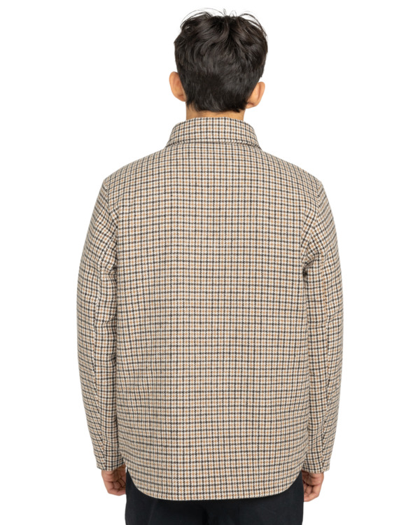 8 Lodge Check - Padded Overshirt for Men Brown ELYJK00282 Element