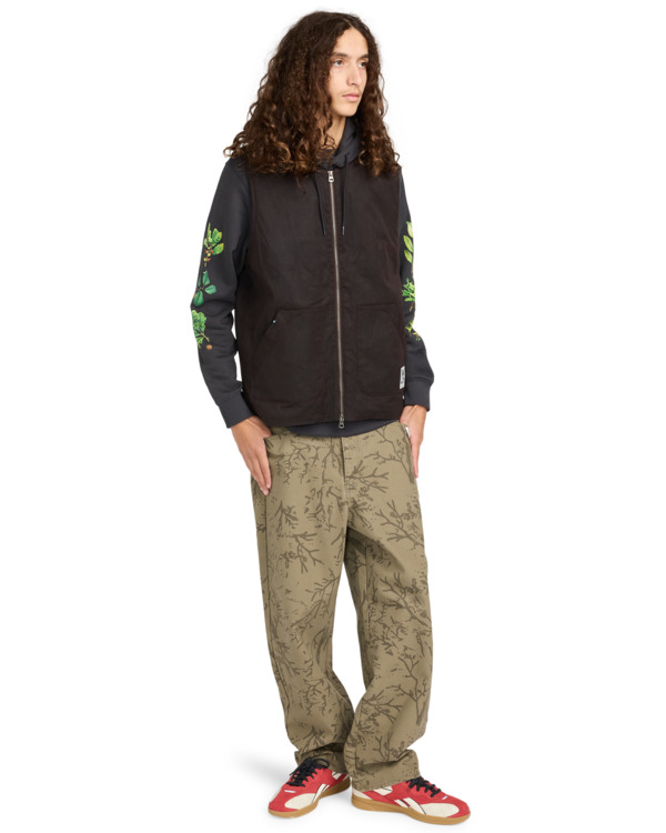 6 Bigfoot Waxed - Gilet ciré pour Homme Marron ELYJK00290 Element