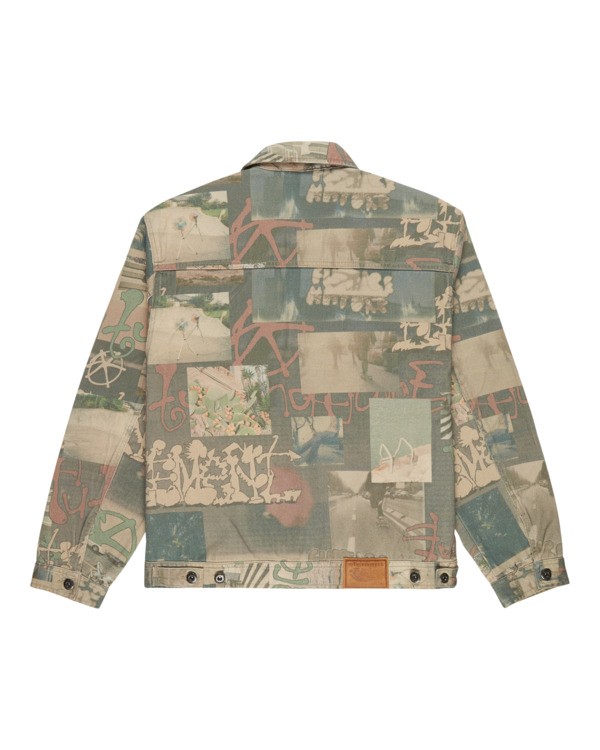 1 Trucker Low Tide - Trucker Jacket for Men Brown ELYJK00301 Element