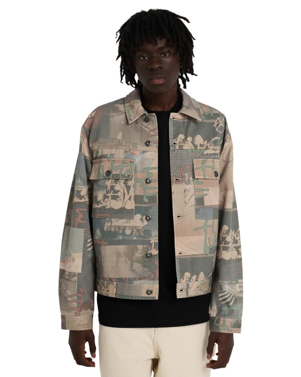 2 Trucker Low Tide - Trucker Jacket for Men Brown ELYJK00301 Element