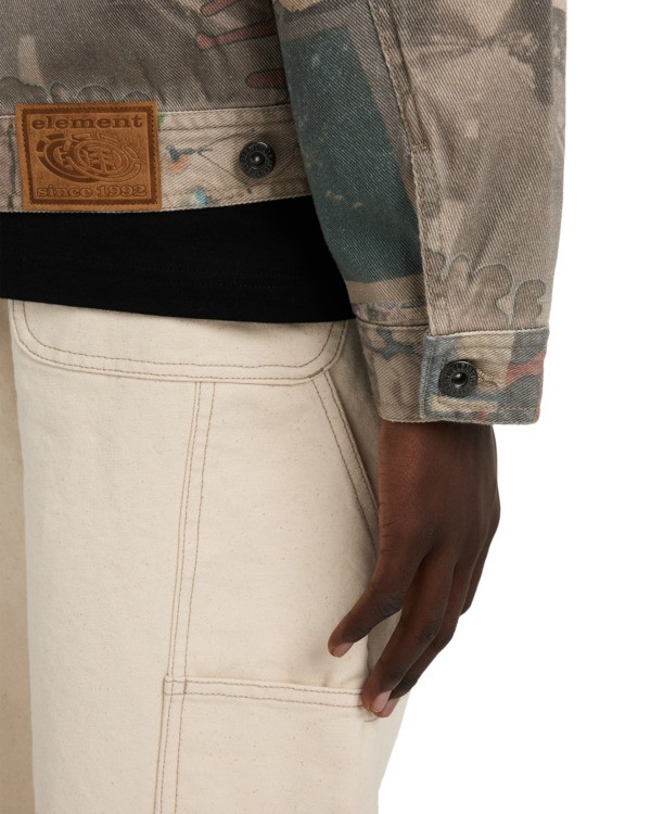 5 Trucker Low Tide - Trucker Jacket for Men Brown ELYJK00301 Element