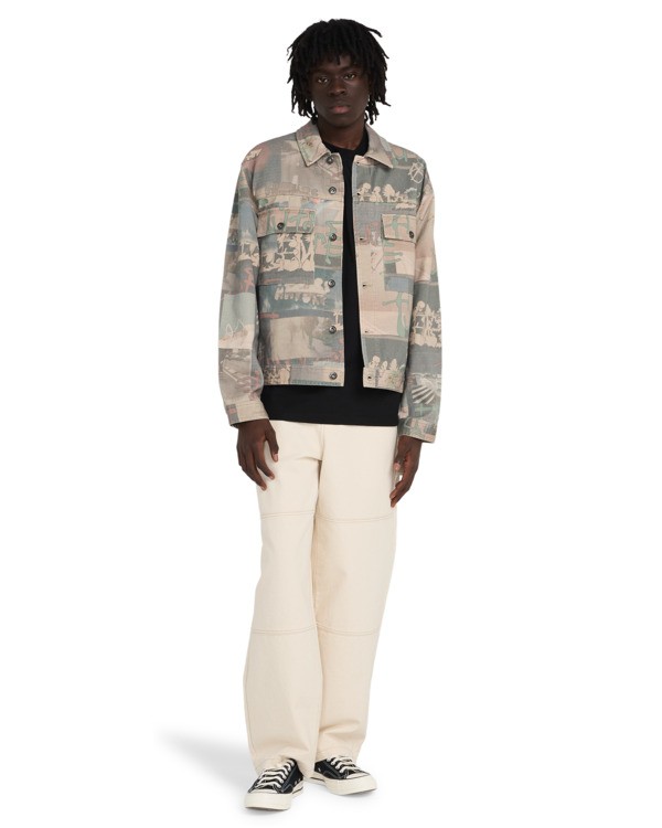 6 Trucker Low Tide - Trucker Jacket for Men Brown ELYJK00301 Element