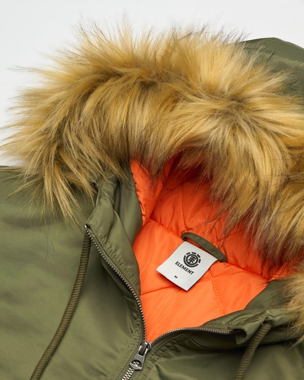 2 Hooded Bomber Jacket Green ELYJK00317 Element