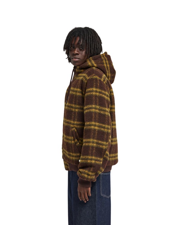 7 Dulcey Fuzzy Check Brown ELYJK00319 Element