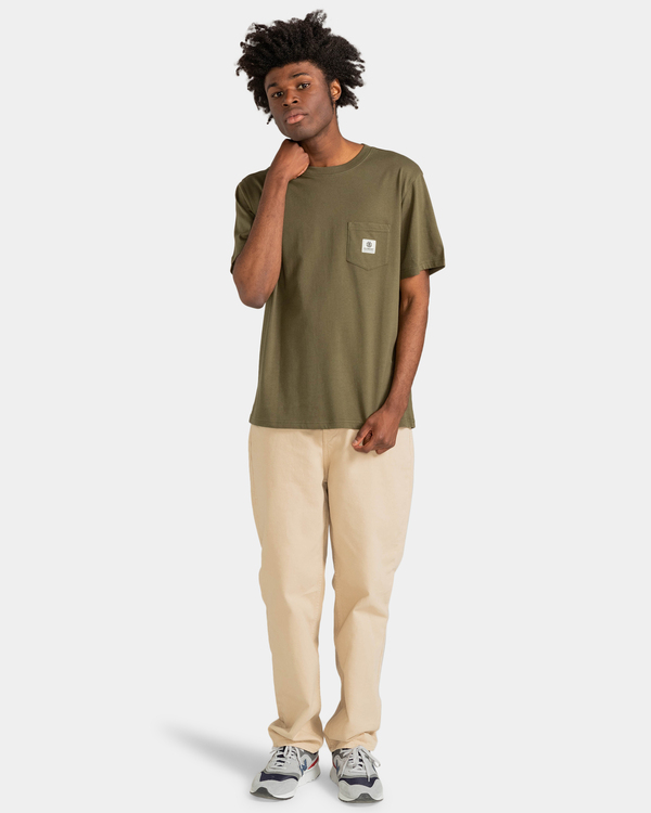 5 Basic Pocket - T-Shirt for Men Beige ELYKT00116 Element