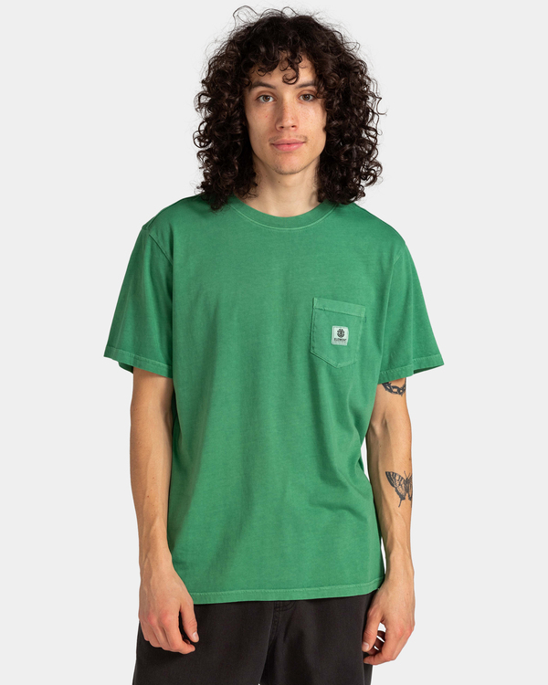 2 Basic Pocket - T-Shirt for Men Green ELYKT00118 Element