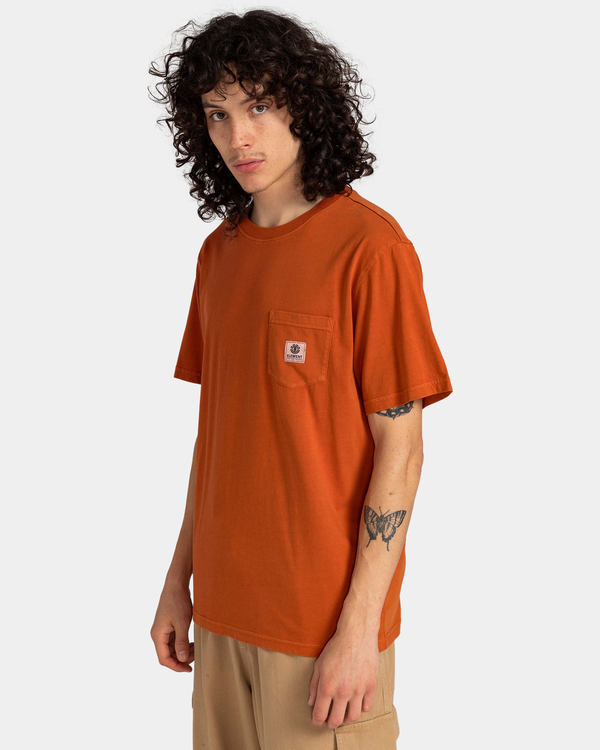 3 Basic Pocket - T-Shirt for Men Orange ELYKT00118 Element