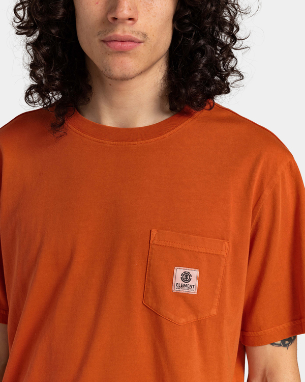 4 Basic Pocket - T-Shirt for Men Orange ELYKT00118 Element