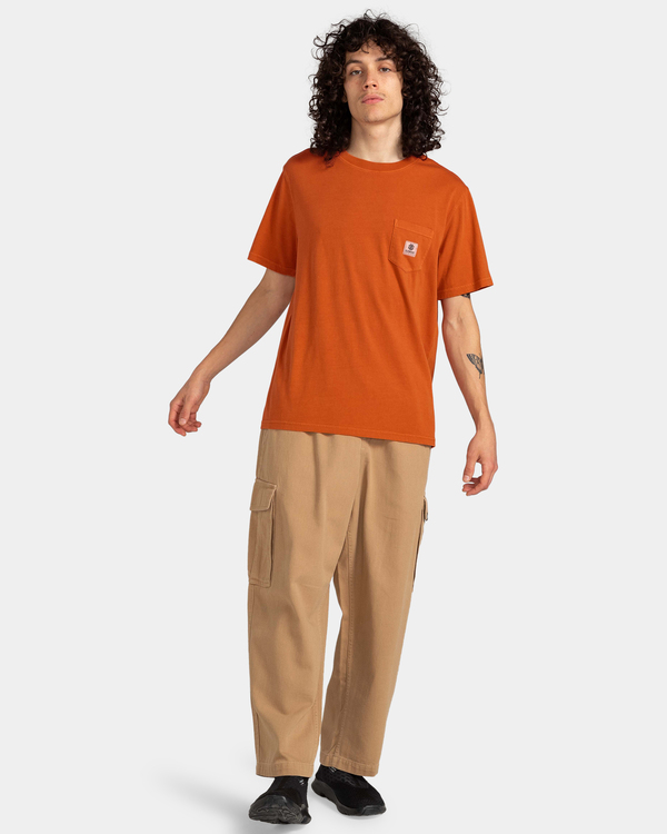 5 Basic Pocket - T-Shirt for Men Orange ELYKT00118 Element