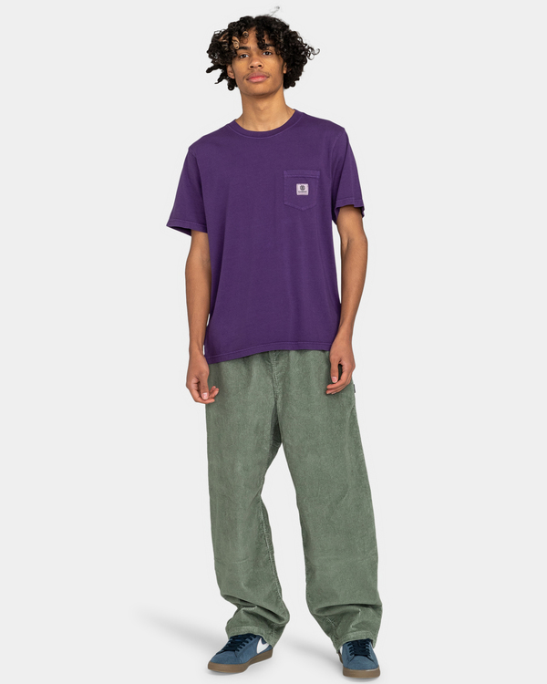 5 Basic Pocket - T-Shirt für Männer Violett ELYKT00118 Element
