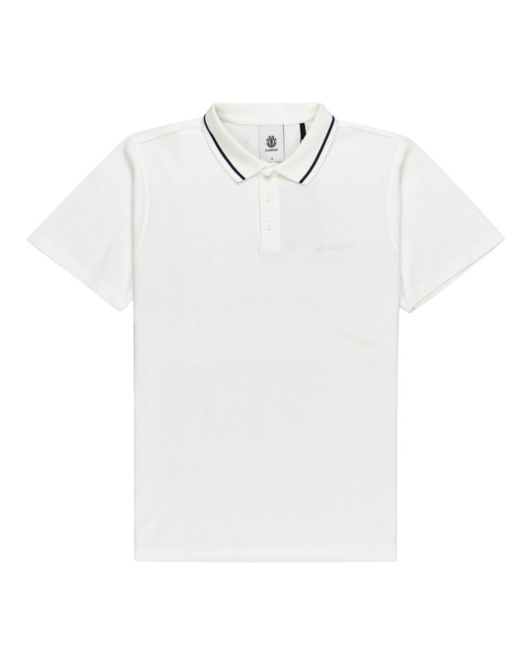 0 Myloh - Short Sleeve Polo Shirt for Men White ELYKT00128 Element