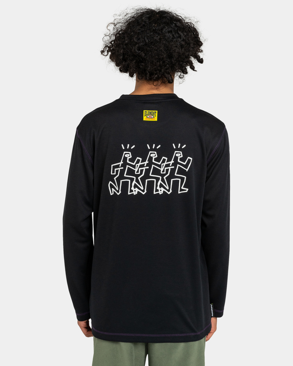 6 Bloc - Camiseta de Manga Larga para Hombre  ELYKT00151 Element