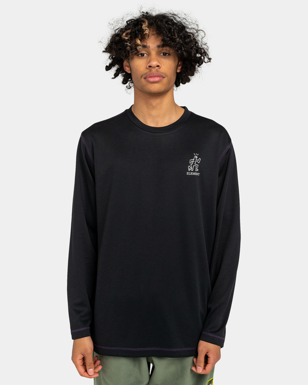 2 Bloc - Camiseta de Manga Larga para Hombre  ELYKT00151 Element