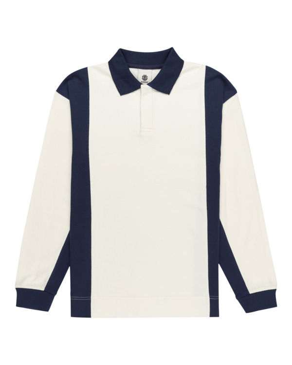 0 Lawen  - Poloshirt met Lange Mouwen voor Heren White ELYKT00159 Element