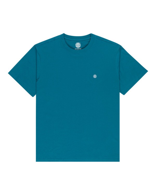 0 Icon Embroidery - T-Shirt à manches courtes pour Homme Bleu ELYKT00168 Element