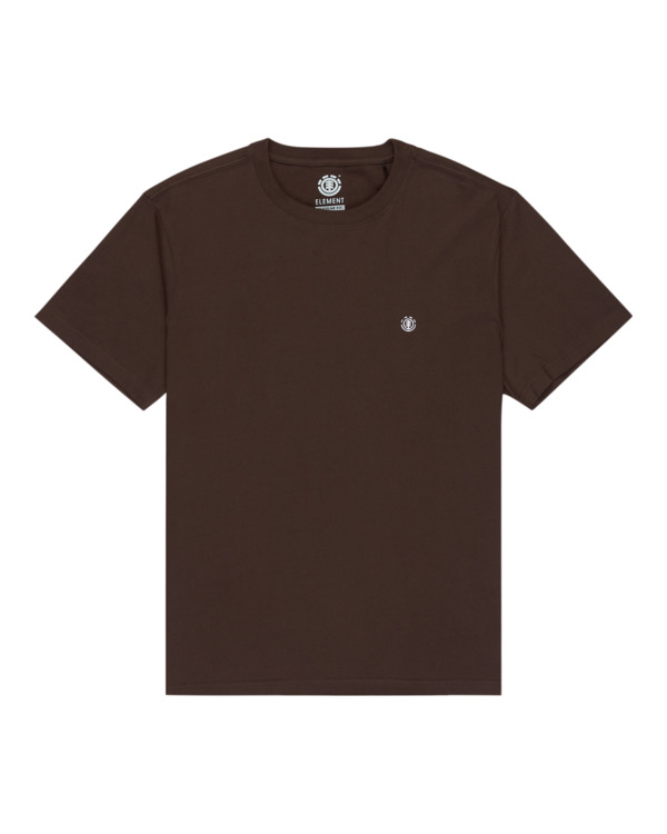 0 Icon Embroidery - Maglietta a maniche corte da Uomo Brown ELYKT00168 Element
