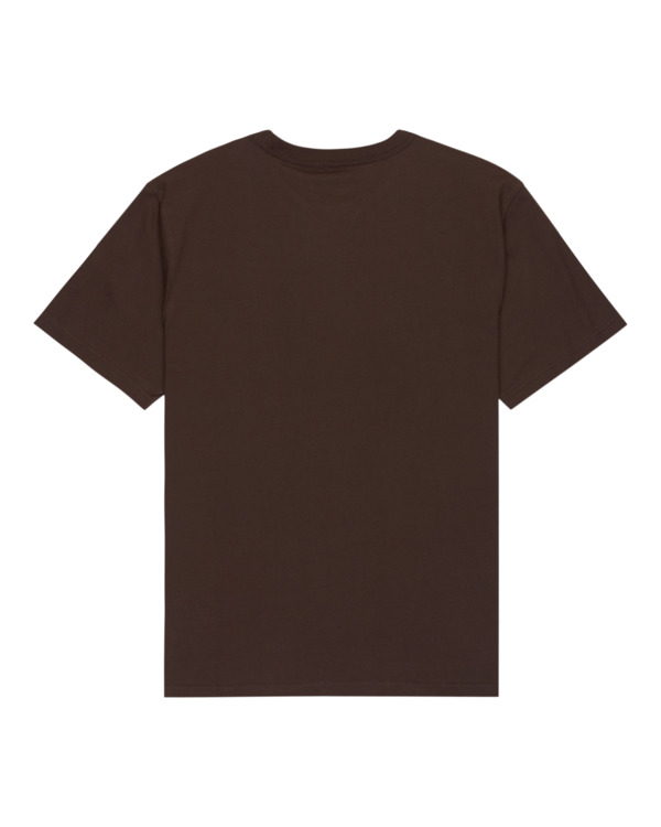 1 Icon Embroidery - Maglietta a maniche corte da Uomo Brown ELYKT00168 Element