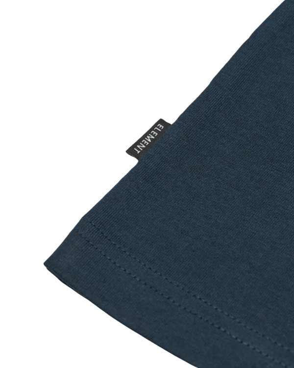 5 Icon Embroidery - T-shirt de manga curta para homem Azul ELYKT00168 Element