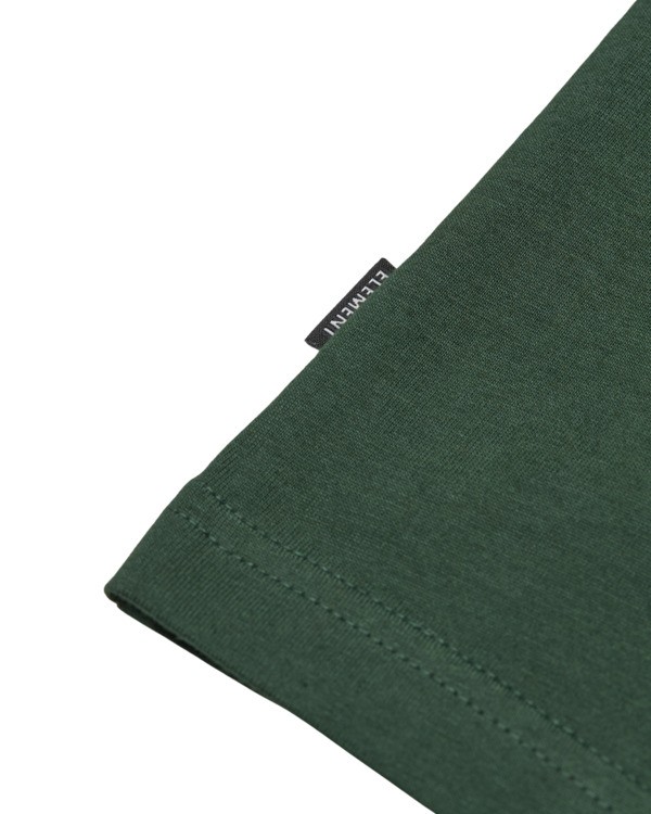 5 Icon Embroidery - Short Sleeve T-Shirt for Men Black ELYKT00168 Element