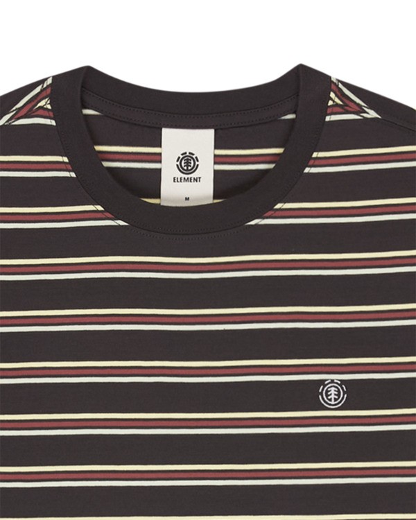 2 Icon Embroidery - Short Sleeve T-Shirt for Men Black ELYKT00168 Element