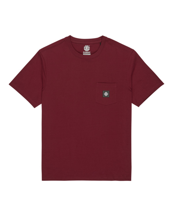 0 Icon - Taschen-T-Shirt für Männer Rot ELYKT00175 Element