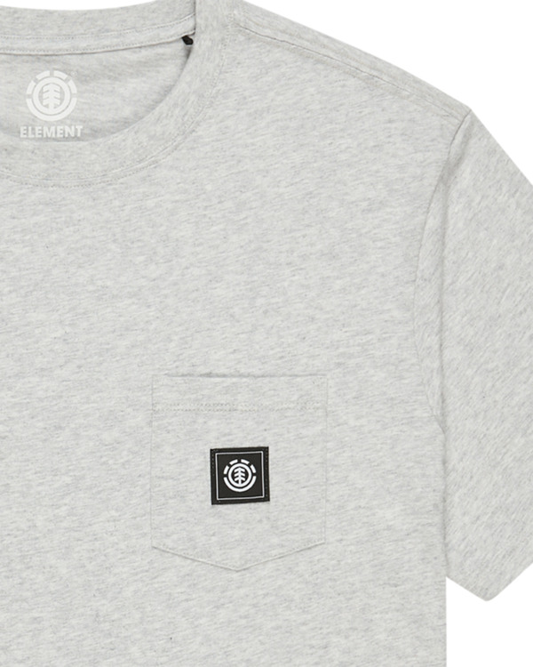 2 Icon - T-shirt à manches courtes à poche pour Homme Gris ELYKT00175 Element