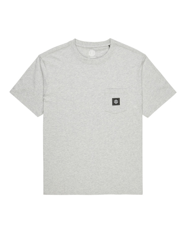 0 Icon - Camiseta de manga corta con bolsillo para Hombre Gris ELYKT00175 Element